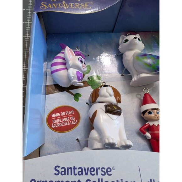 The Elf on the Shelf Santaverse Ornament Collection Set of 5 plastic pvc org box - Picture 3 of 8